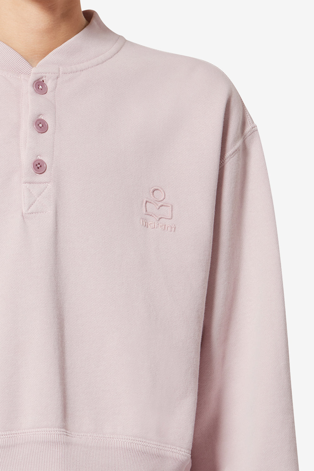 Simony ロゴ コットン スウェットシャツ - Light pink - Woman - 3