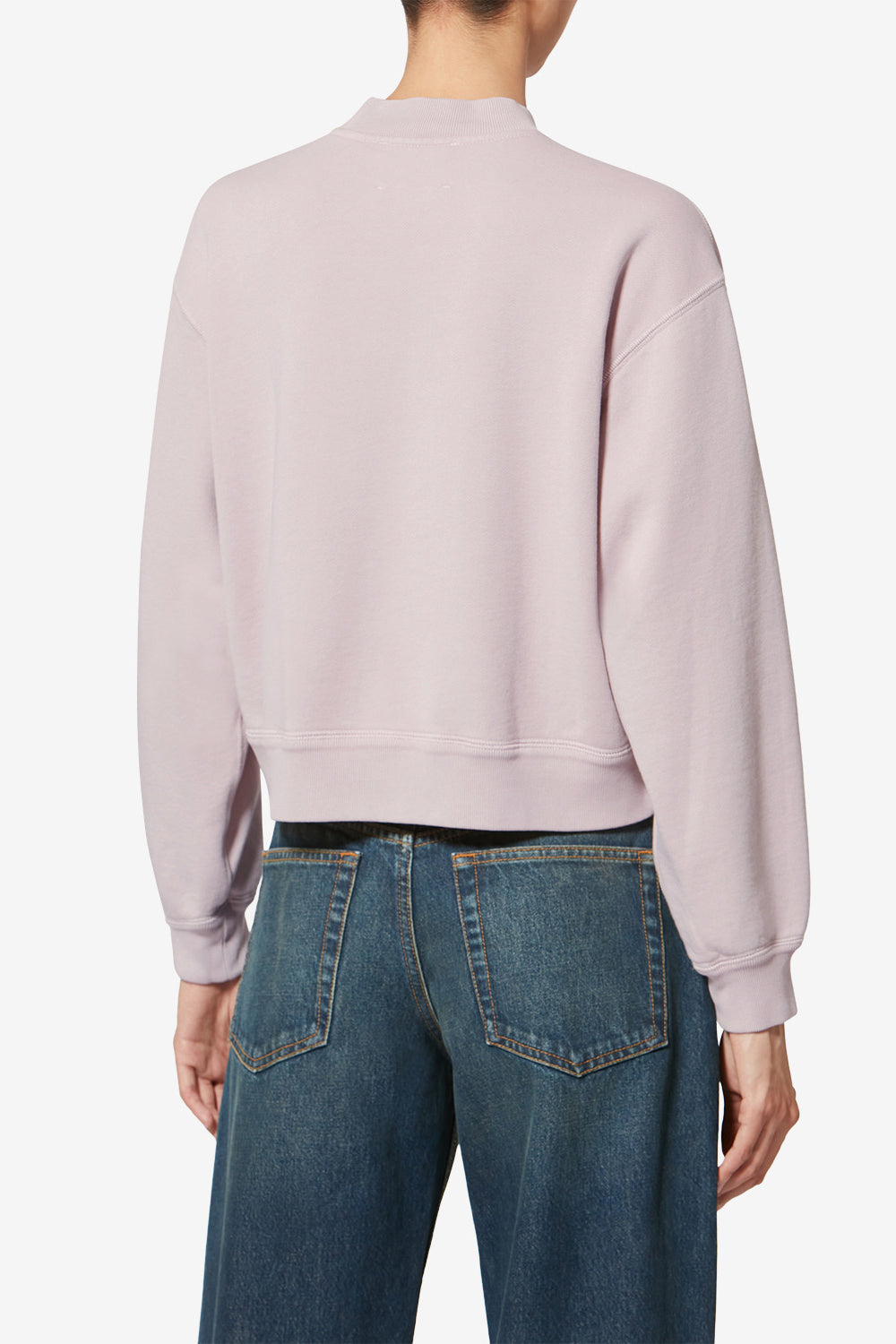 Simony ロゴ コットン スウェットシャツ - Light pink - Woman - 5