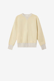 Miker embroidered cotton sweatshirt - Light yellow - Man