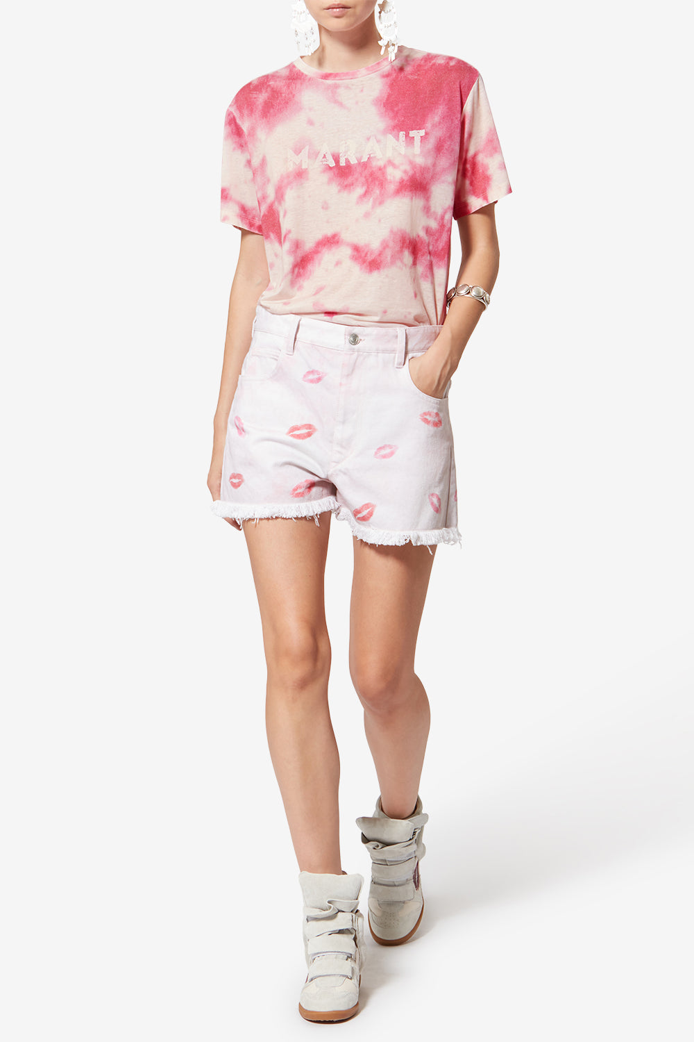 T-shirt in cotone zewel con logo - Rosa - Woman - 2