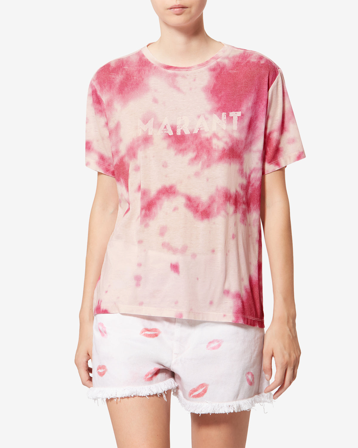 MARANT ETOILE マランエトワール Tシャツ・カットソー S ピンク 【古着】【中古】【送料無料】 MARANT ETOILE マランエトワール Tシャツ・カットソー S ピンク 【古着