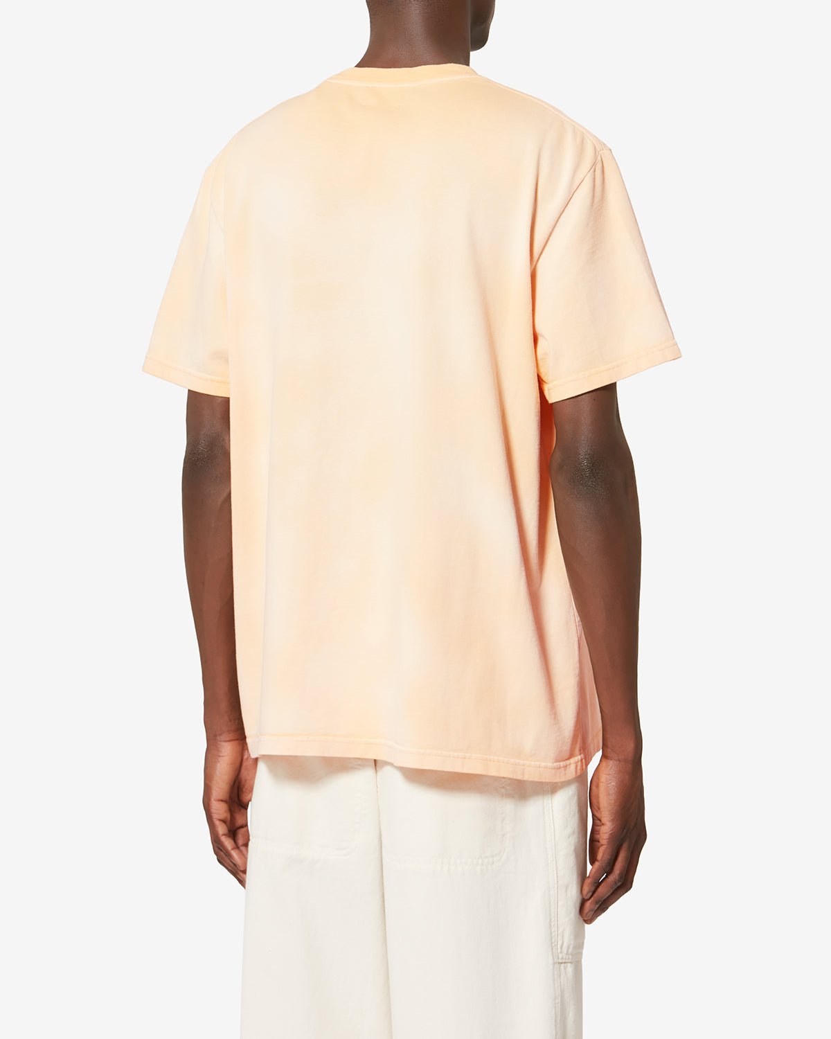 Honoré short-sleeve faded cotton t-shirt - Sunset - Man - 4