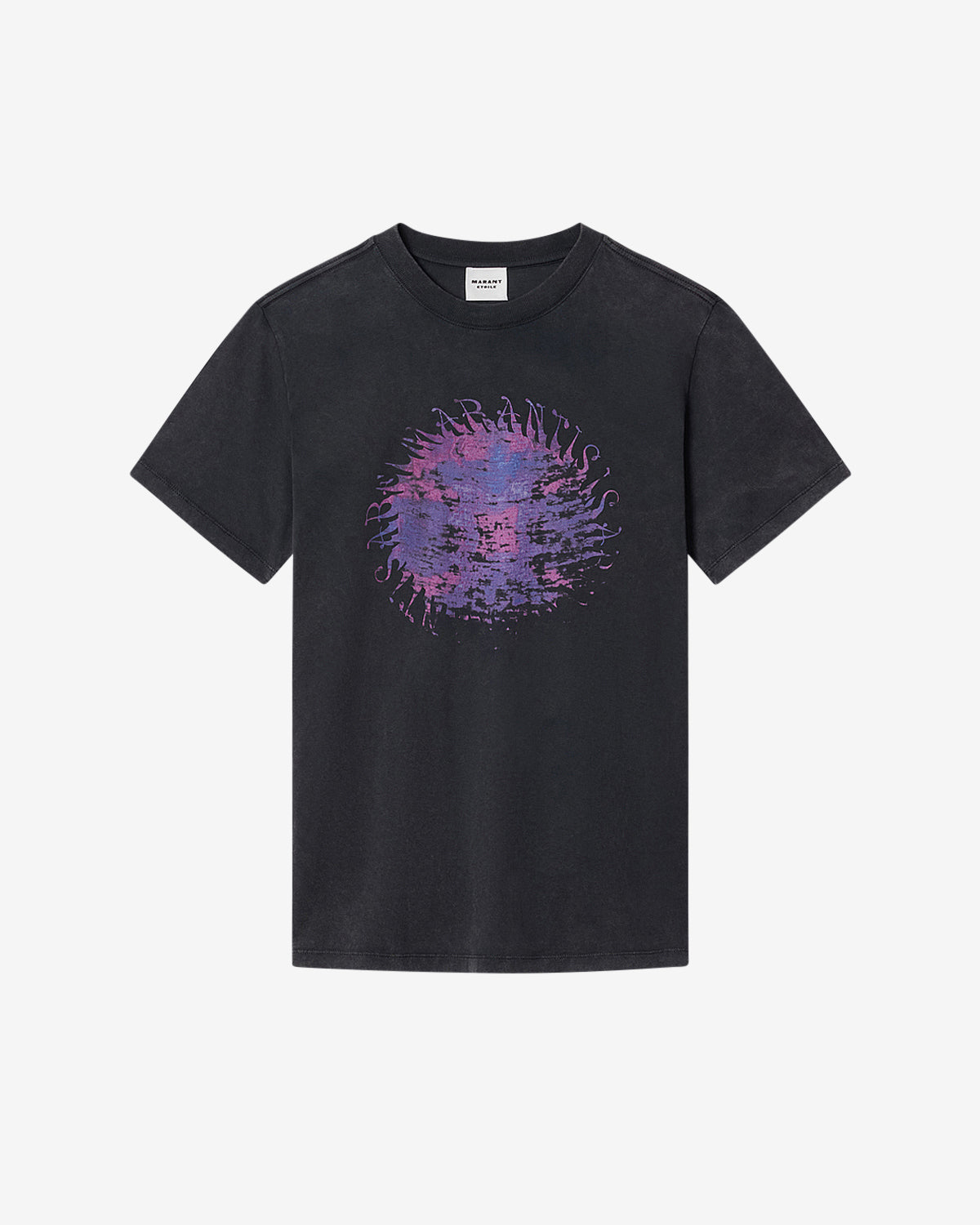 Camiseta zoeline de algodón estampada - Negro lavado - Woman - 5