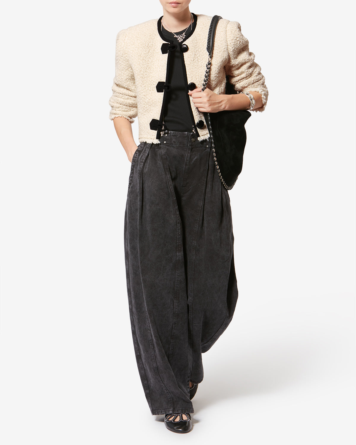 Gadilia ブークレーウール ジャケット - 生成り - Woman - 1