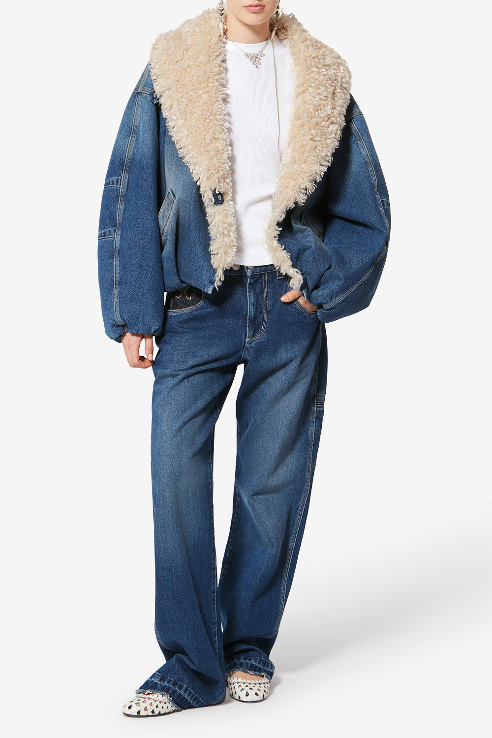 Chaqueta charone de denim - Azul - Woman - 2