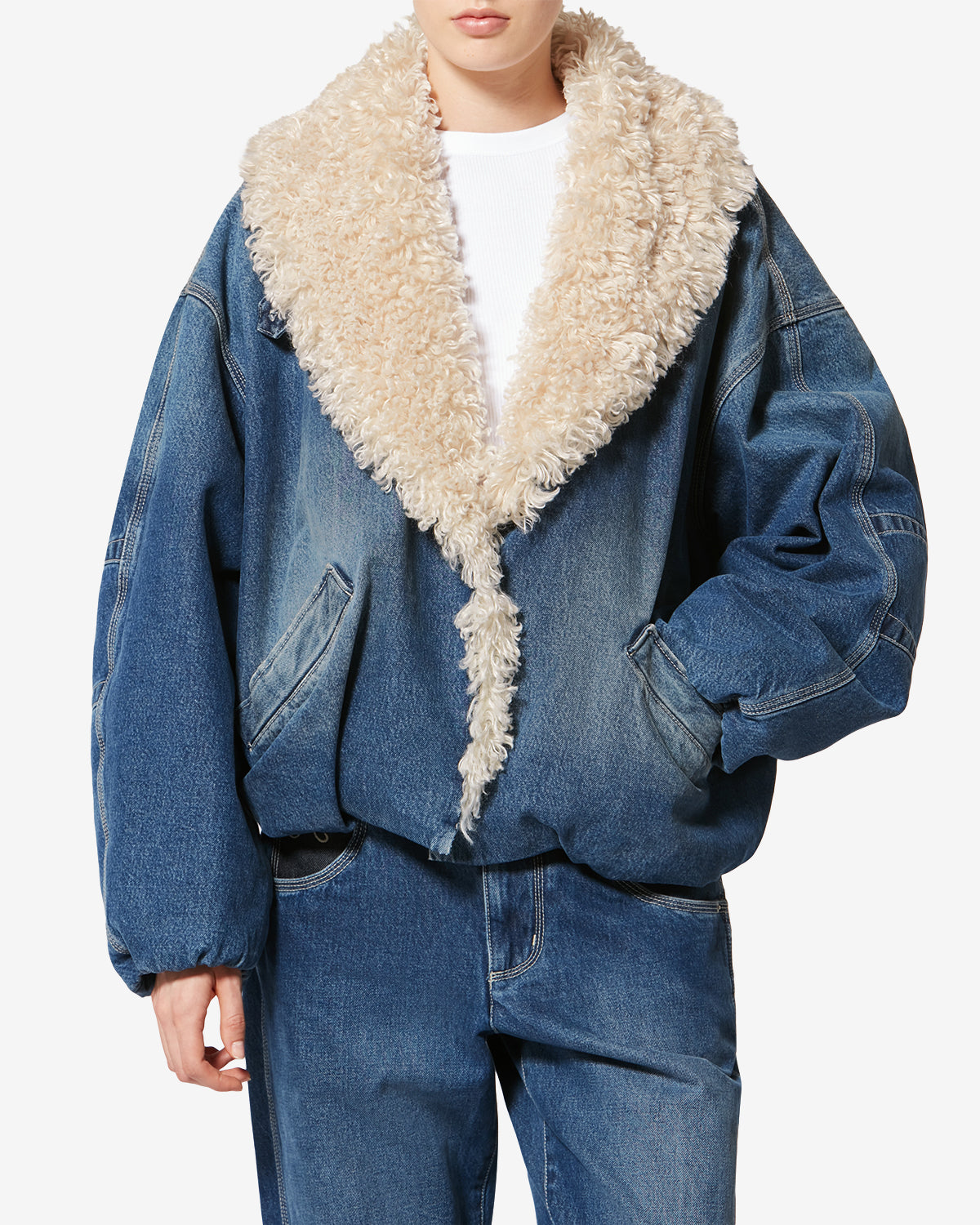 Chaqueta charone de denim - Azul - Woman - 3