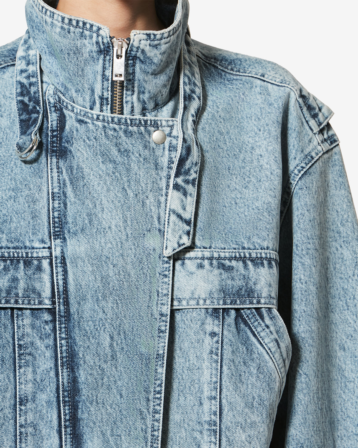 Joseline denim jacket - Light blue - Woman - 2