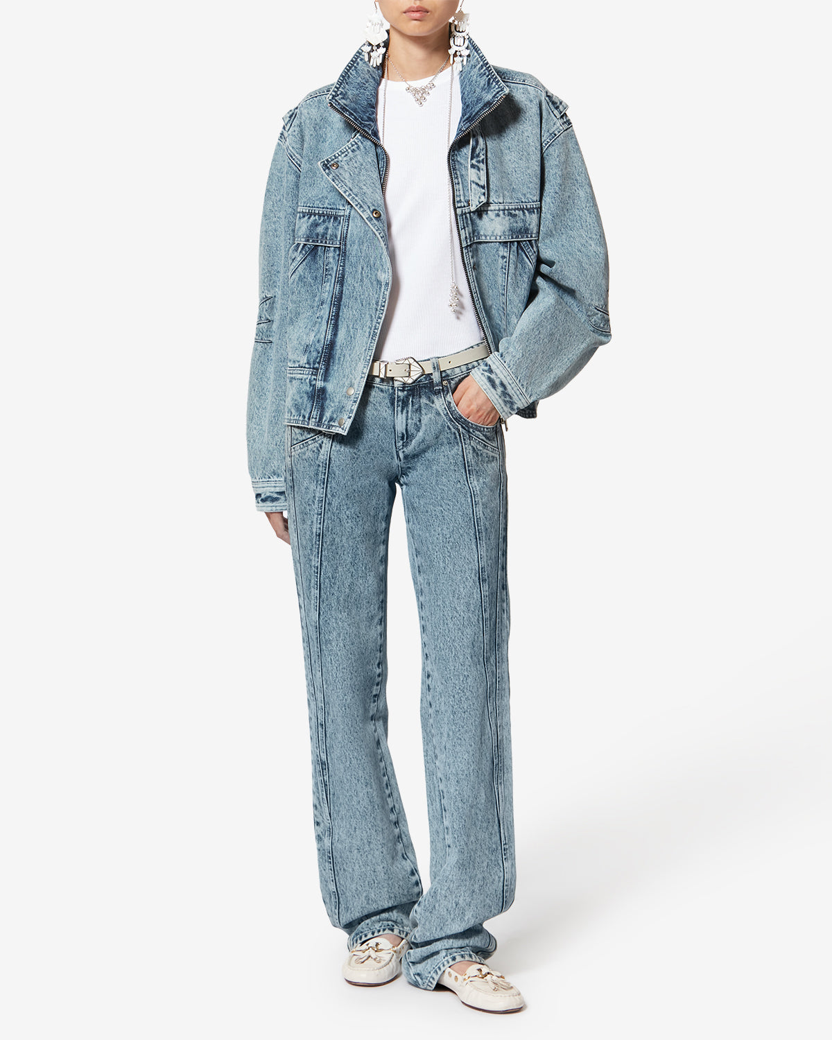 Joseline denim jacket - Light blue - Woman - 1
