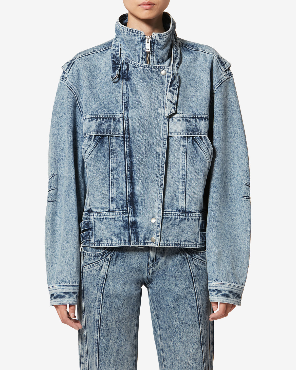 Joseline denim jacket - Light blue - Woman - 3