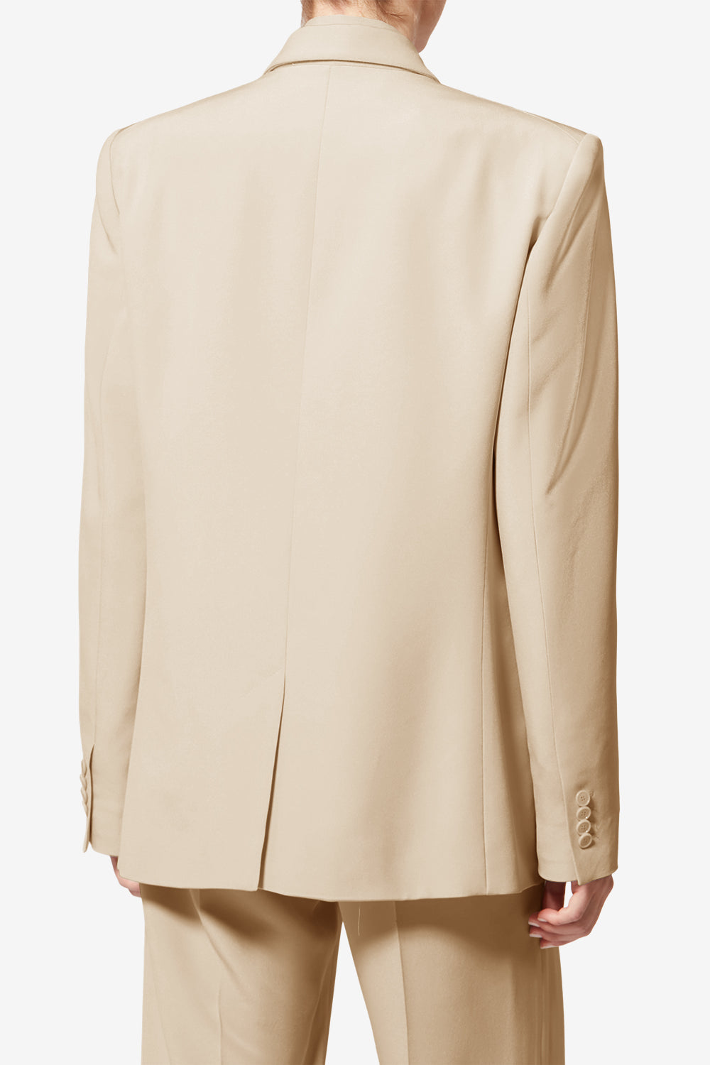 Veste calie en crepe de soie - Écru - Woman - 5