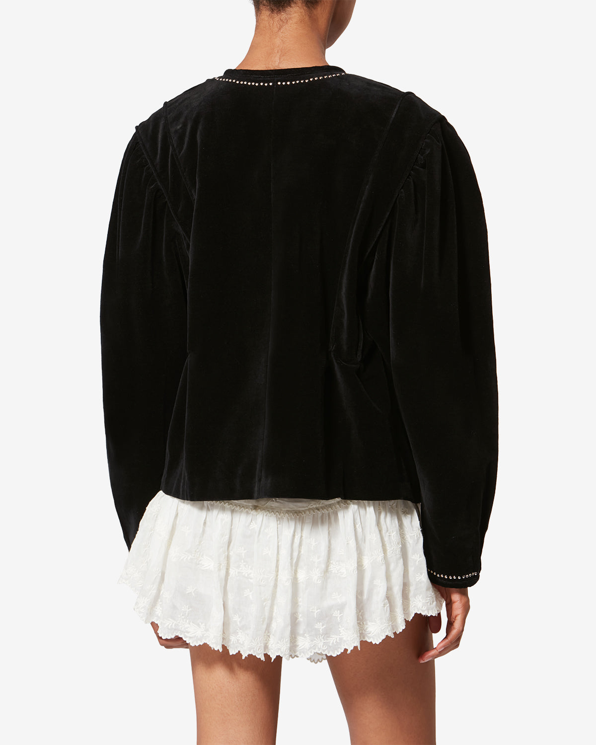 Pietra velvet jacket - Black - Woman - 4