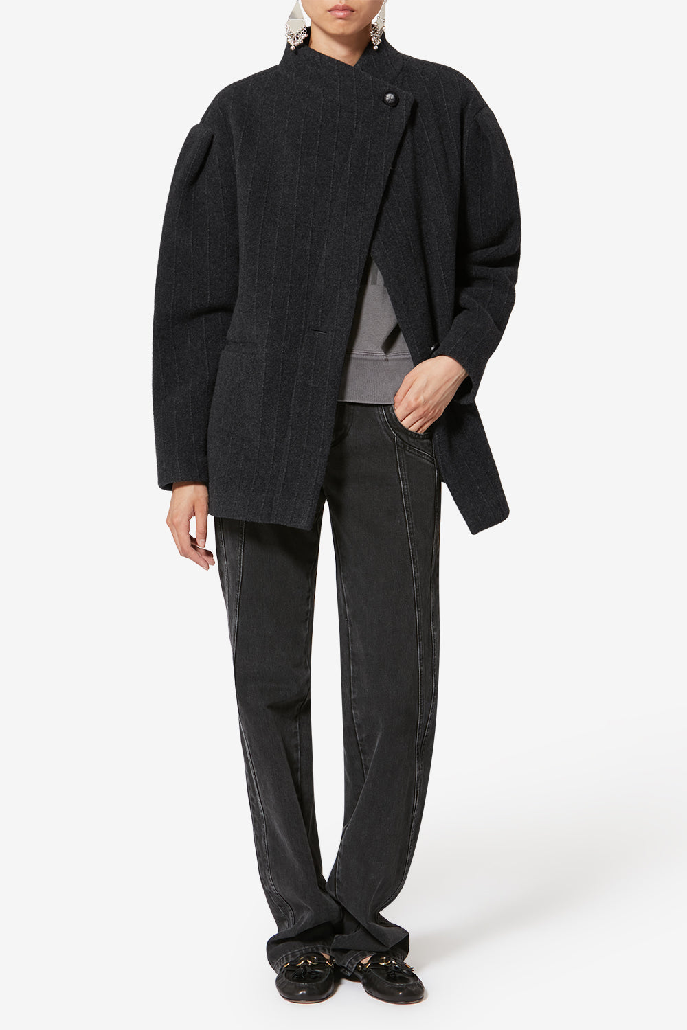 Jabadine wool jacket - Anthracite - Woman - 2