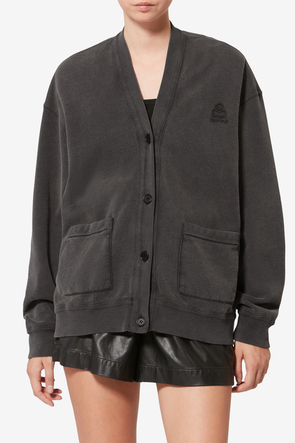 Jacke stephy aus baumwolle - Schwarz gewaschen - Woman - 4