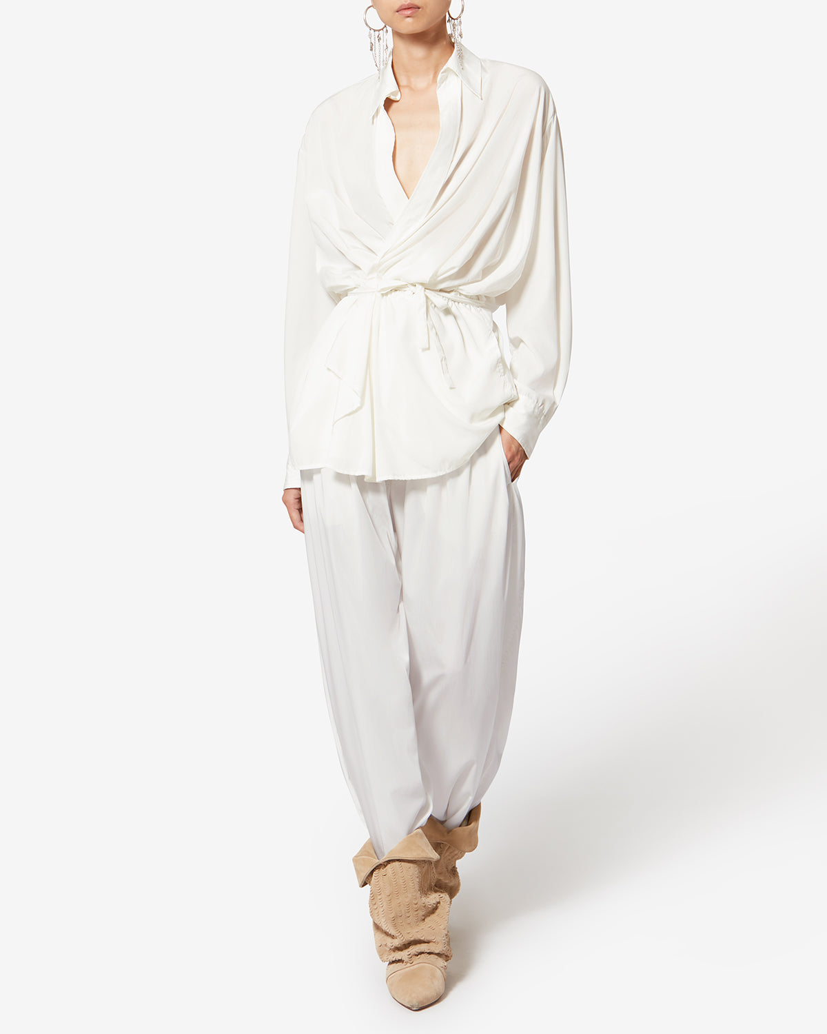 KEREN JACKET Woman white | ISABEL MARANT Official online store